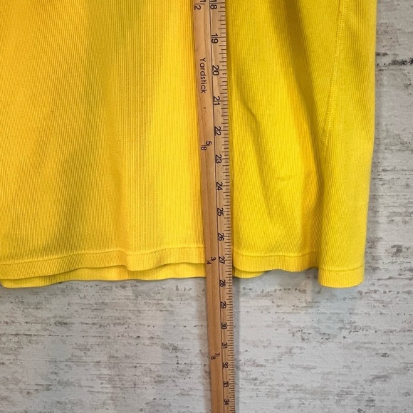 Nike Ribbed Tank Top 33 Yellow Green Sz L Cool Unique Athletic Track Gorpcore - Picture 12 of 14